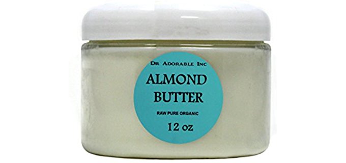 Dr Adorable Inc Organic Almond Butter - Raw Pure Vegan Organic Almond Butter