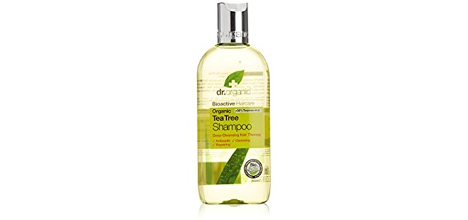 Dr Organic Tea Tree - Anti-Microbial Natural Shampoo For Oily Hair
