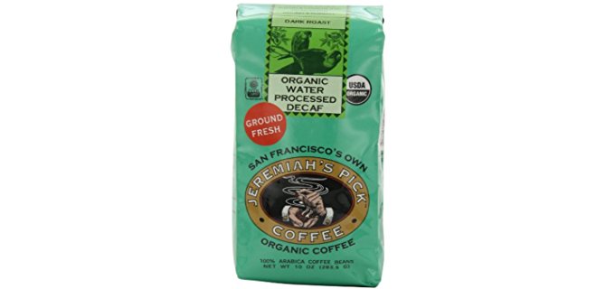 Jeremiah’s Pick Coffee Co. Ebony-roast - Water Processed Organic Decaf Coffee