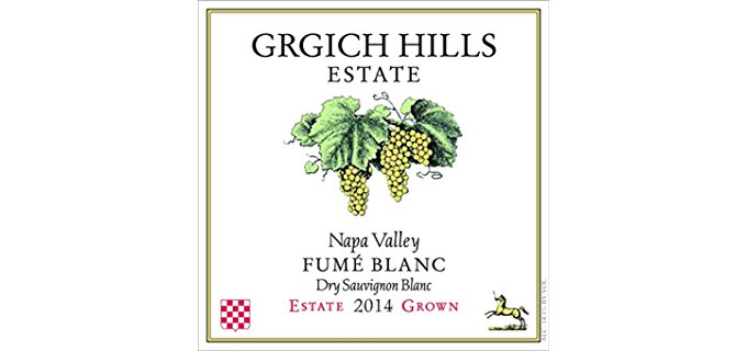 GRGICH Hills Estate Organic Dry Sauvignon Blanc - All Natural Citrusy Fume Blanc