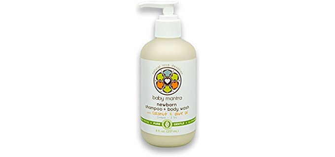 Baby Mantra Moisturising Organic Baby Wash - Coconut Olive Based Natural Baby Wash