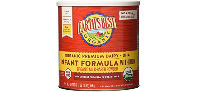 Earth’s Best Organic Infant Formula - Breast Milk Equivalent Infant Formula