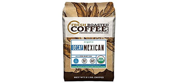 Fresh Roasted Coffee Mexican - Organic Swiss Water Decaf Coffee