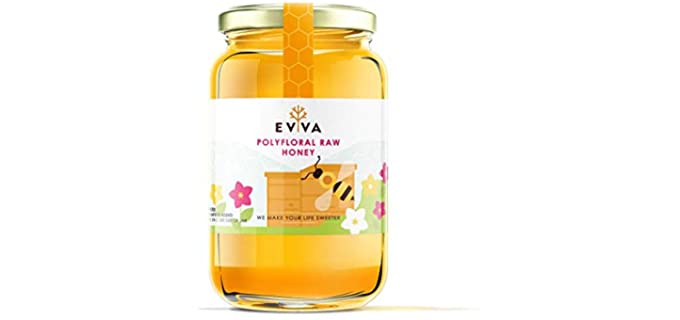 EVVA 100% Pure - Organic Polyfloral Raw Honey