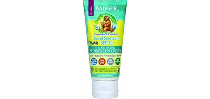 Badger Organic Baby Sunscreen - Organic Facial Sunscreen For Babies