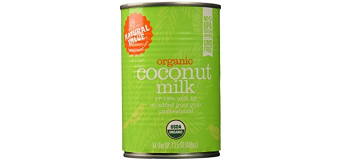 Natural Value Organic Coconut Milk - Stabiliser-free Organic Coconut Milk