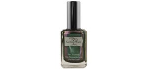 Karma Hues Organic Nail Polish - Dark Metallic Green Vegan Nail Polish