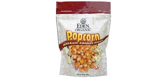 Eden Organic US Popcorn - USA Grown Pure Organic Popcorn Kernels