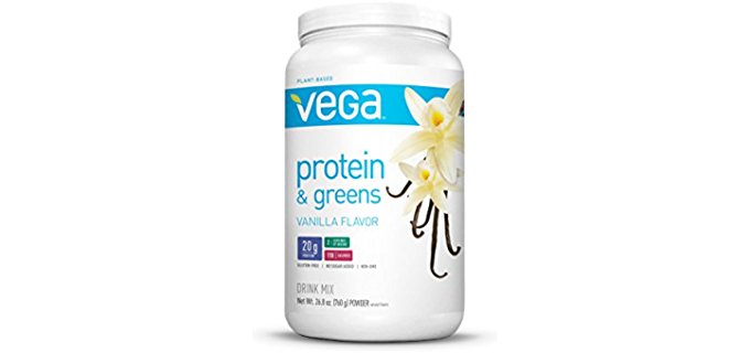 Vega Organic Green Protein Powder - Vegan Vanilla Vegetable Protein Powder