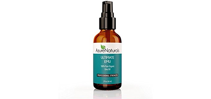 Azure Naturals Ultimate Spray-On Skin Moisturizer - Pure Organic Spray-On Moisturizer for Dry Skin