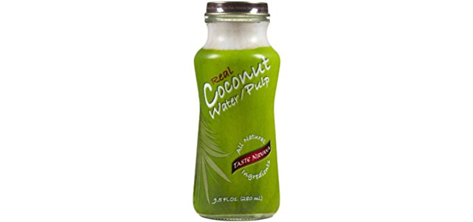 Taste Nirvana Pure Organic Coconut Water - Premium Organic Coconut Water With Pulp