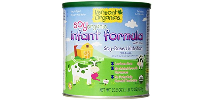 Vermont Organics Soy Based Baby Formula - Lactose Free Soy Infant Formula