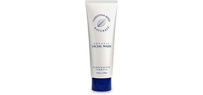 Christina Moss Naturals Organic Facial Wash - 100% Organic Natural Facial Cleanser