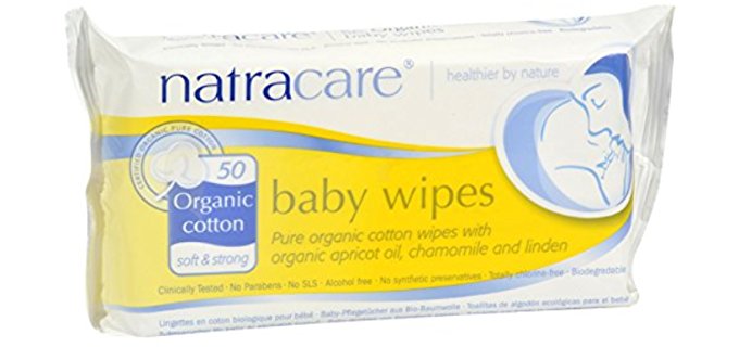 Natracare Natural Cotton Wipes - Organic Extract Infused Cotton Baby Wipes