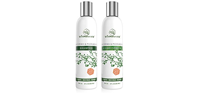 Wild Naturals Scalp Treatment - Organic Shampoo for Dandruff,Eczema & Psoriasis