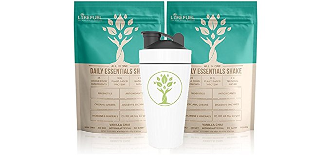 LyfeFuel Daily Essentials Shake - Nutrient Dense Organic Meal Replacement Shake
