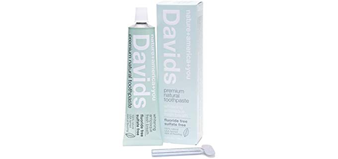 Davids Natural - Organic Whitening Antiplaque Toothpaste