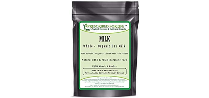Prescribed For Life Organic - Dry Milk Powder