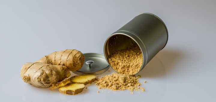 Organic ginger powder supplement