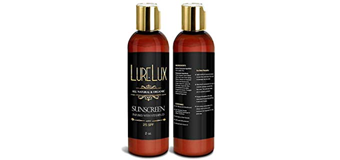 LureLux All-Natural Organic Sunscreen - Natural Phytochemical-Enhanced Facial Sunscreen