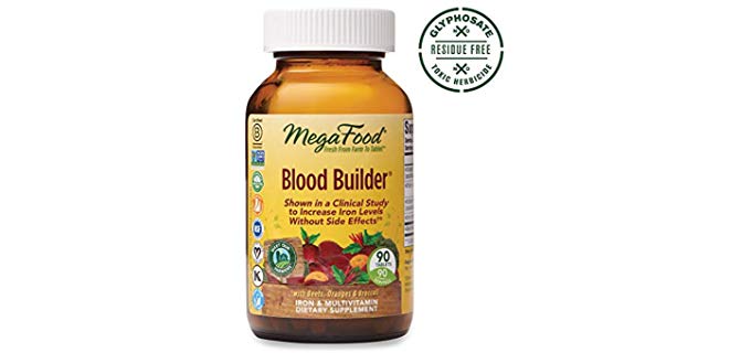 MegaFood Blood Builder - Daily Iron Supplement and Multivitamin