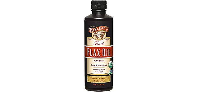 Barlean's Organic Oils Fresh Organic Flax Oil - Organic Oure & Un-Refined