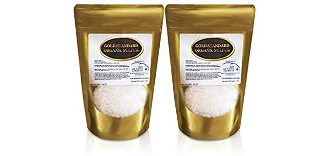 H2O Air Water Americas Gold Standard Organic Sulfur - 99.9% Pure MSM Crystals