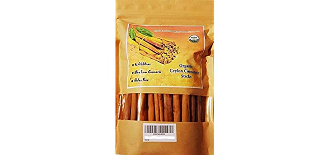 5.STAR.SHOP Organic Real Ceylon Cinnamon - Organic Cinnamon Sticks