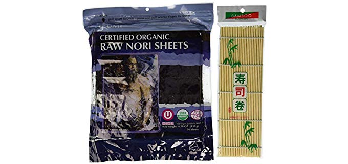 RawNori Raw Organic Nori Sheets - Organic Premium Unheated