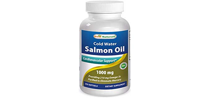Best Naturals Cold Water Salmon Oil - Organic Salmon Fish Oil