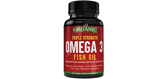 Organic Source Omega 3 Fish Oil - Refined Organic Fish Oil