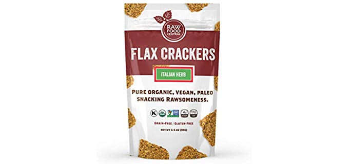 Raw Food Central Curt's Classic - Organic Italian Herb Flax Crackers