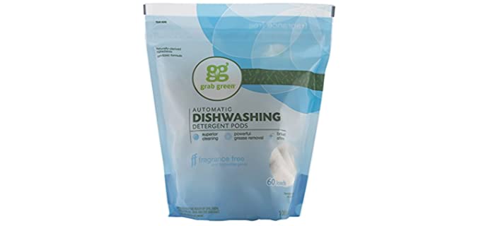 Grab Green Natural - Organic Dishwasher Detergent Pods