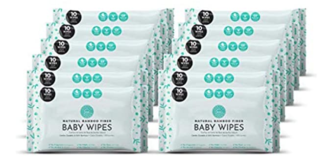 Products On The Go Soft - Organic Bamboo Baby Wipes