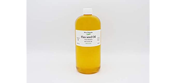 Mico Naturals 100% Pure - Organic Flaxseed Oil