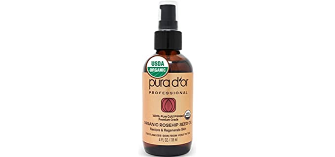 PURA D'OR Premium Grade - Organic Rosehip Seed Oil