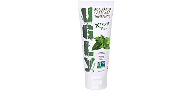 UGLY by nature Xtreme Mint - Organic Activated Charcoal Toothpaste