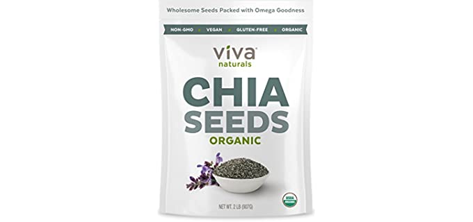 Viva Naturals Superfood - Neutral Organic Chia Seeds