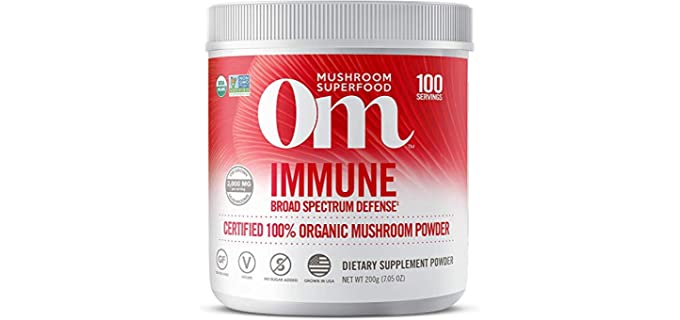 Om Organic Mushroom Nutrition Immune - Organic Mushroom Superfood Powder