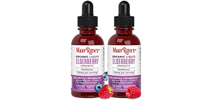 MaryRuth Organics Vegan - Organic Elderberry Syrup