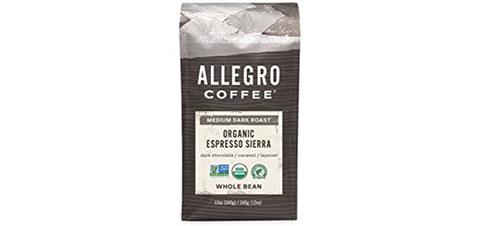 Allegro Coffee Sierra - Organic Espresso Coffee Blend