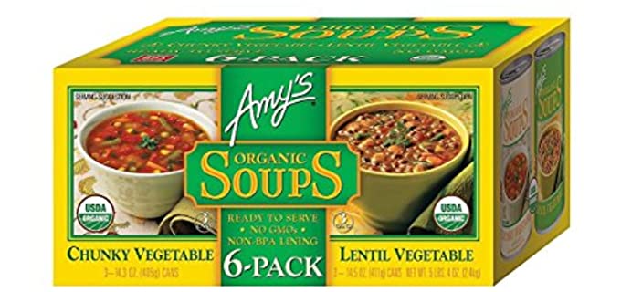Amy's 6 pack - Organic Soup Packs