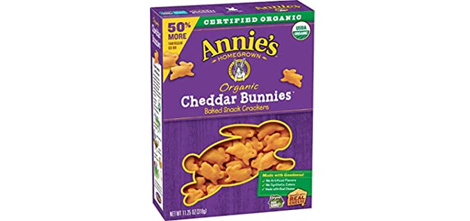 Annie's Homegrown Baked - Organic Cheddar Bunnies Crackers