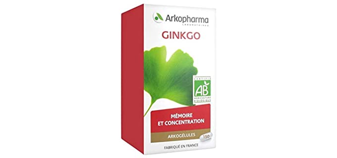 Arkopharma Capsules - Organic Ginkgo Biloba