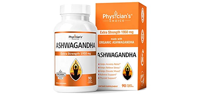 Physician's CHOICE Powder Extract - Organic Ashwagandha Root