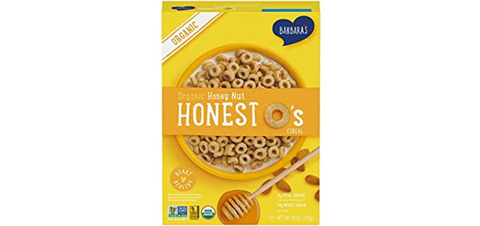 BARBARA'S Honest O's - Organic Honey Nut Cereal