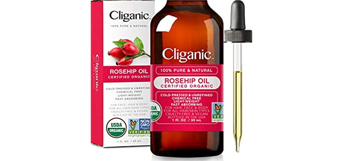 Cliganic Unrefined - Organic Rosehip Seed Oil