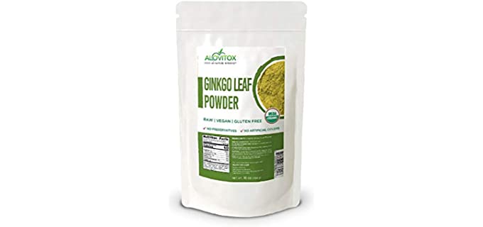 Alovitox Raw - Organic Ginkgo Biloba Powder