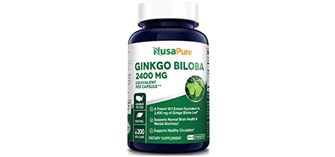 NusaPure 2400 mg - Ginkgo Biloba Capsules
