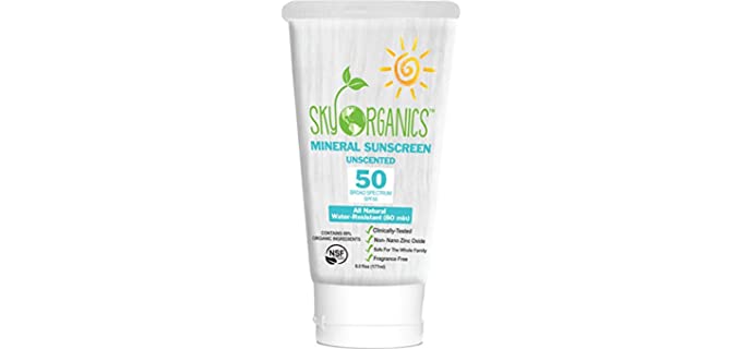 Sky Organics All Natural - Unscented Mineral Sunscreen